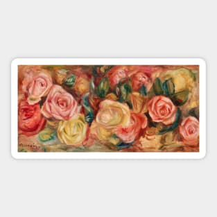 Roses by Pierre Auguste Renoir Sticker